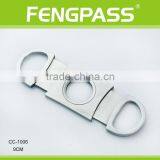 CC-1006 9.0cm 2CR13 Stainless Steel Oval-Shaped Full Metal Cigar Cutter thumbnail-1
