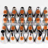 2016 New Design Cheap OEM 24 Pcs Stainless Steel Cookie Cake Tip Set Decoration as Seen on tv thumbnail-4
