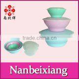 3 Pcs Plastic Salad Bowl With Lid Salad Bowl thumbnail-1