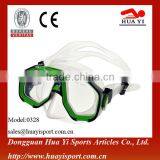 Adult Breath PVC Rubber Diving Mask With Two Window thumbnail-1
