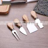 OAK Wood Handle Cheese Knife Set thumbnail-1