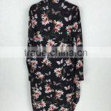 Original Design Women Printed Dress Fashion Chiffon Flower Shirt Dress thumbnail-4