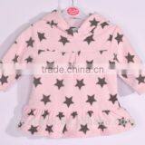 Kids Stock Cloth Polar Fleece Cloth Happy Baby Clothing Stock Apparel Hoody Soft Touch Girls Coat Kids Ready Made Garment thumbnail-2