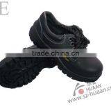 Work Boots Industrial Safety Shoes Black Leather Safety Shoes Steel Toe thumbnail-1