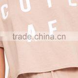 Women Plain PJ Set With Custom Logo Screen Print Short Pajamas Letter Print Loose Pyjama thumbnail-6