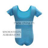 2017 New Arrival Ballet Sparkle Short Sleeve Gymnastics Leotard for Girls thumbnail-4