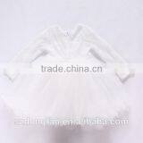Baby Girls Fall Lace Long Sleeve White Tutu Dress thumbnail-5