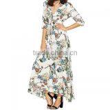 2017 High Waist One-piece Dress Big Pendulum Type Fashion Dress thumbnail-1