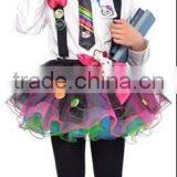 Cute Hello Kitty Dancewear, White Blouse With Suspenders Skirt thumbnail-1