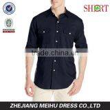 Men's Cane Bay Roll Up Sleeve Linen Cotton Button Down Casual Shirt thumbnail-3