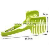 Vegetable Cutter Slicer Tomato Onion Slicer Holder Food-Grade Plastic Fruit Vegetable Cutters Kitchen Gadgets Slice KC1365 thumbnail-6