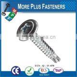 Made In Taiwan Modified Truss Head Wafer Head Phillips Drive Self Drilling Stainless Steel Zinc thumbnail-3
