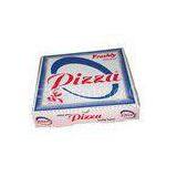 Eco Friendly Corrugated Paper White Pizza Packing Box , Food Grade