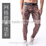 Orange Gray Check Men 220g Milk Silk Camo Yoga Jogging Legging /jqi Plus Size Camoflage Athletic Yoga Pants Capris Trousers