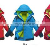 kid water resistant jacket with polar fleece removable liner