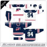 Wholesale Blank Hockey Jersey Custom Half and Half Jerseys thumbnail-6