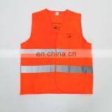 CNSS 100% polyester high visibility fluorescent orange reflective safety vest