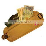 Beige Yellow Printed Rfid Blocking Cotton Hidden Wallet thumbnail-2