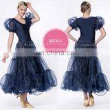 New Fashion Evening Dress Dark Blue M-125 thumbnail-2