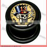 Hot Sale Body Jewelry UV Fake Plugs Piercing With Lucky 13 Letter thumbnail-1