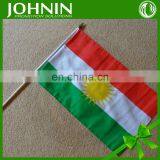 30*45cm Polyester Customized Waving Hand Hold Flag With Plastic Pole thumbnail-6