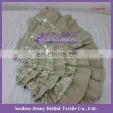 CTS001B Sequin and Burlap Christmas Embroidery Tree Skirt thumbnail-2