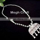 Silver Plated Oxidized Necklace- Navratri Special Necklace-Garba Navratri Silver Plated Necklace thumbnail-1