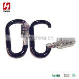 75MM Aluminum Alloy D Shape Carabiner With Coded Lock, Key Chain Clip Hook thumbnail-2