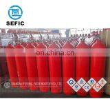 Valve Equipped High Pressure CO2 Storage Tank Gas Cylinder QF-2A Valve ISO9809-1 80L CO2 Cylinder