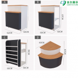 Fashion Store Cashier Desk/steel Checkstand/supermarket Checkout Counter thumbnail-4