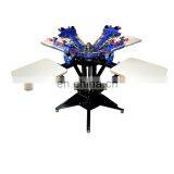 Micro Adjust Six Color Six Station Manual Overprinting Screen Printing Machine T-shirt Overprinting Screen Printer Machine thumbnail-1