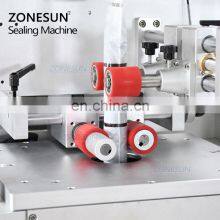ZONESUN ZS-STB150 PVC Stretch Automatic Bottle Sleeving And Shrinking Labeling Machine For Aerosol Cans thumbnail-3