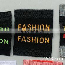 Custom High Quality Neck Label For T Shirts Clothes Label Woven Label Manufacturer Shirt Tags thumbnail-5