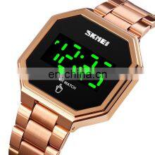 New Arrival Skmei 1696 Black Gold Sport Led Watch for Men Wristwatch Metal Made in China thumbnail-3