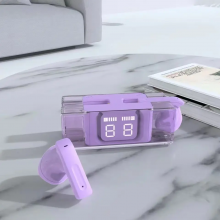 LED Display Bluetooth Earbuds Wholesale Wireless Headphone Handfree Transparent Earphone thumbnail-5