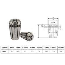 High-precision ER11 Jacket Nut CNC Engraving Machine Spring End Mill Chuck Machine Tool Accessories thumbnail-5