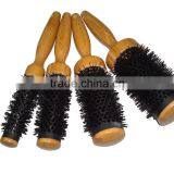 professional ceramic round bamboo hair brush
