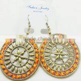 Most Popular Beautiful Design Handmade Earring Big Circle Earrings for Girls thumbnail-5