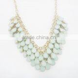 FASHION ACRYLIC STONE STATEMENT NECKLACE EARRING SET thumbnail-2