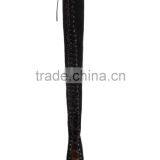 Fancy Hand Made Shoes Boots Ladies Summer Peep Toe Long Boots Lace Up Thigh High Boots for Women thumbnail-3