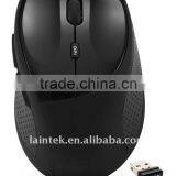 Black Colour 2.4g RF Mini Wireless Optical Mouse With OEM Package Design thumbnail-1