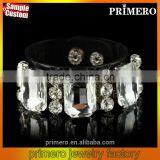 New Vintage Crystal Flower PVC Bracelets & Bangles For Women Fashion Designer Jewelry thumbnail-1