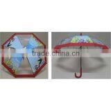 23 Inch 8 Panels Transparent Clear Dome Umbrella