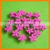 Snowflake 2 Holes Wooden Button
