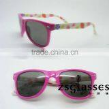 custom logo cheap promotional fashion beatiful kids sunglasses