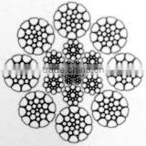 Compacted Steel Wire Cable 8xK26WS+IWRC 32mm , Ungalvanized