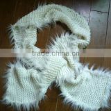 fashion lady cashmere knitted scarf