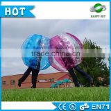 Dia1.2m/ Dia1.5m/ Dia1.7m colorful soccer bubble ball human inflatable bumper ball