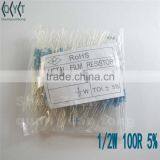 Resistors 1/2W 5% 100R NEW thumbnail-2