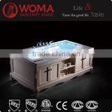 Jacuzzy Whirlpool Bathtub With Solid Wood Baninet for Five Star Hotels thumbnail-1